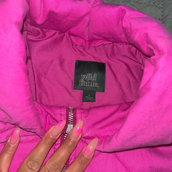 Pink Quilted Zip Up - Picture 2 of 2